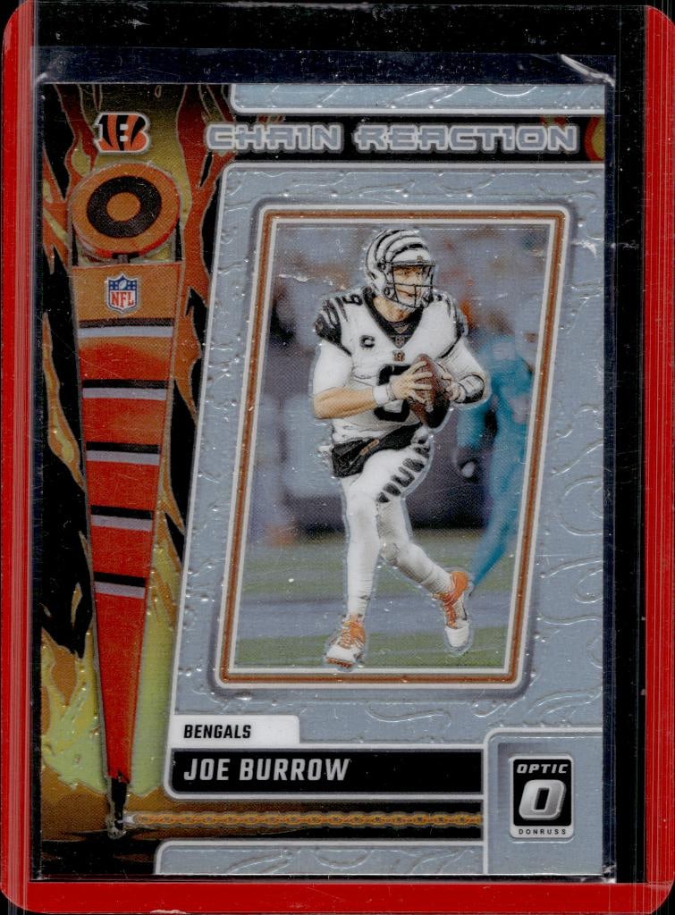 JOE BURROW 2023 PANINI OPTIC CHAIN REACTION SILVER PRIZM: NEAR MINT OR BETTER CONDITION