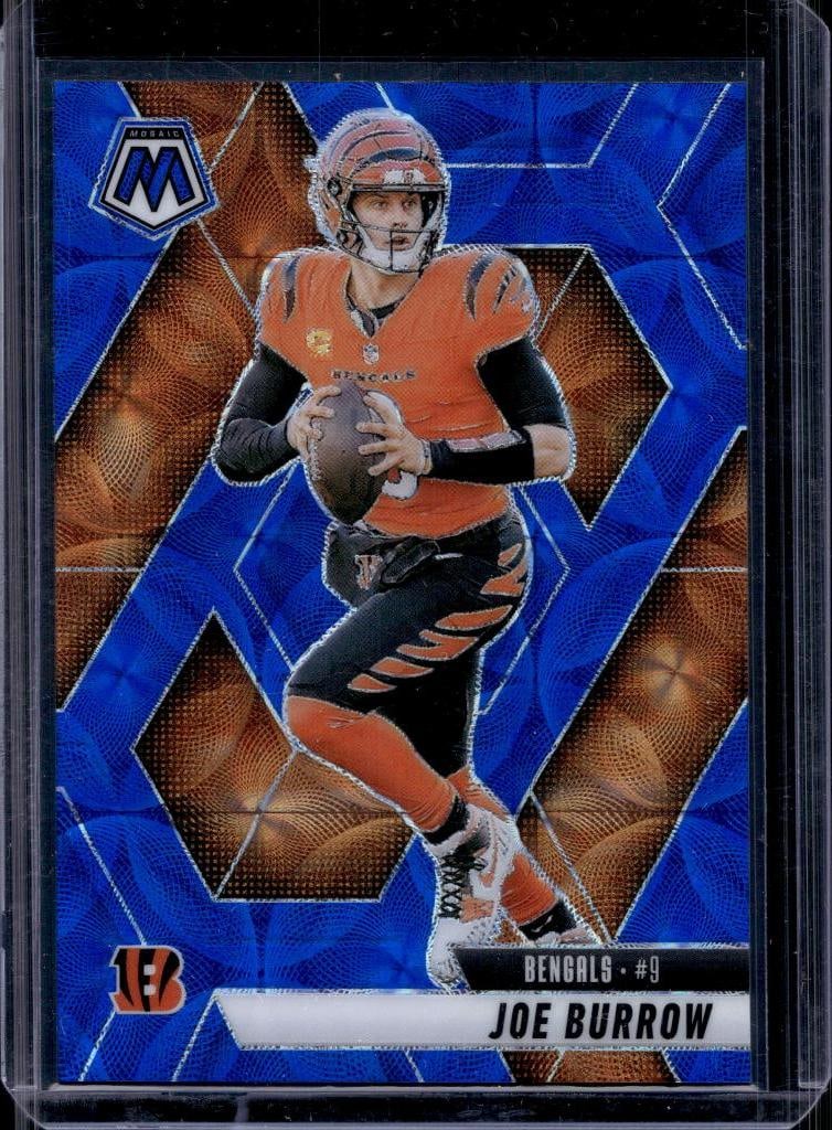 JOE BURROW 2025 PANINI MOSAIC BLUE SCOPE PRIZM: NEAR MINT OR BETTER CONDITION