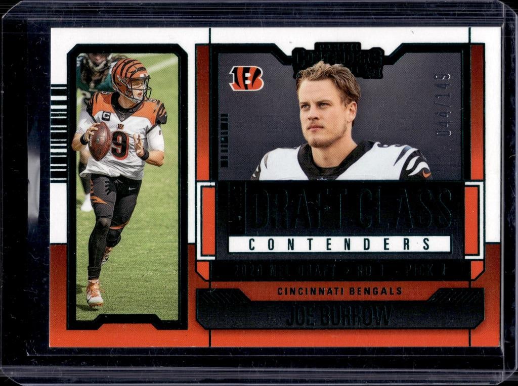 JOE BURROW 2023 PANINI CONTENDERS DRAF CLASS TEAL FOIL INSERT (1 of 1)