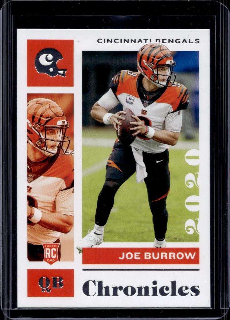 JOE BURROW 2020 PANINI CHRONICLES ROOKIE CARD: NEAR MINT OR BETTER CONDITION