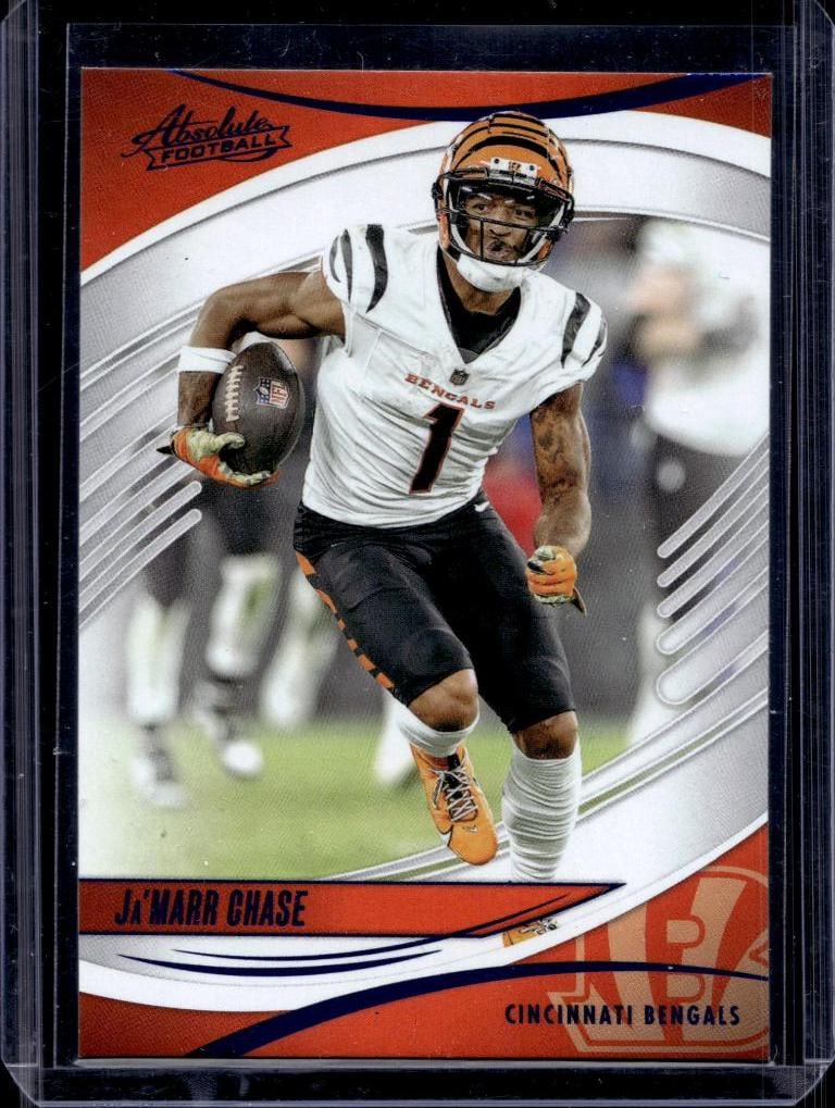 JA'MARR CHASE 2025 PANINI ABSOLUTE PURPLE FOIL PARALLEL: NEAR MINT OR BETTER CONDITION