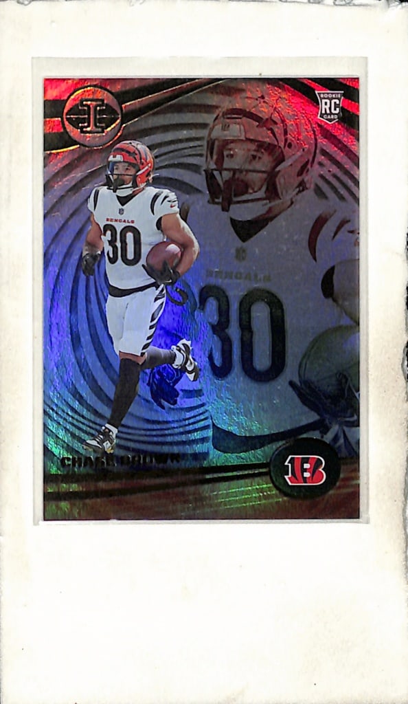 CHASE BROWN 2023 PANINI ILLUSIONS GOLD HOLO ROOKIE CARD: NEAR MINT OR BETTER CONDITION