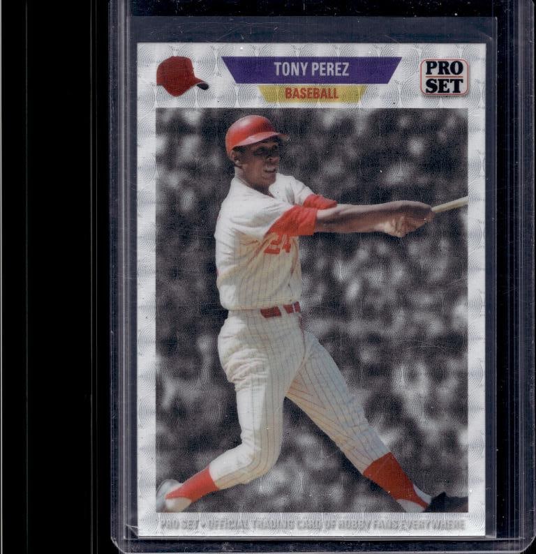TONY PEREZ 2024 LEAF PRO SET SILVER PRE-PRODUCTION PROOF: 1/1. NEAR MINT OR BETTER CONDITION