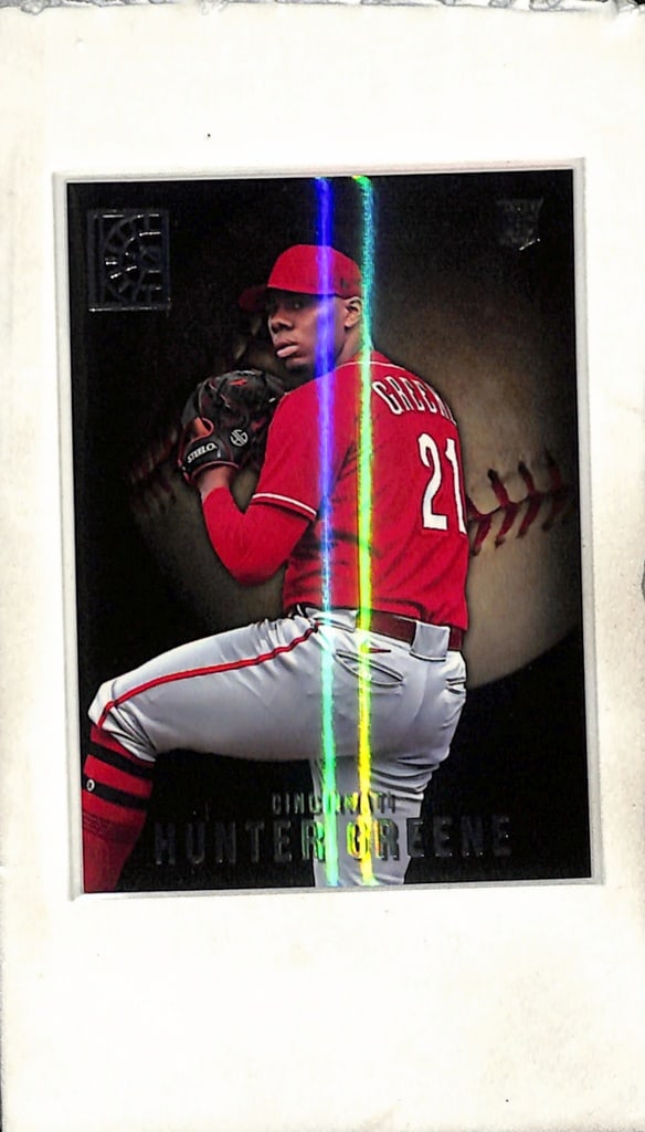 HUNTER GREENE 2022 PANINI CAPSTONES HOLOFOIL ROOKIE CARD: NEAR MINT OR BETTER CONDITION