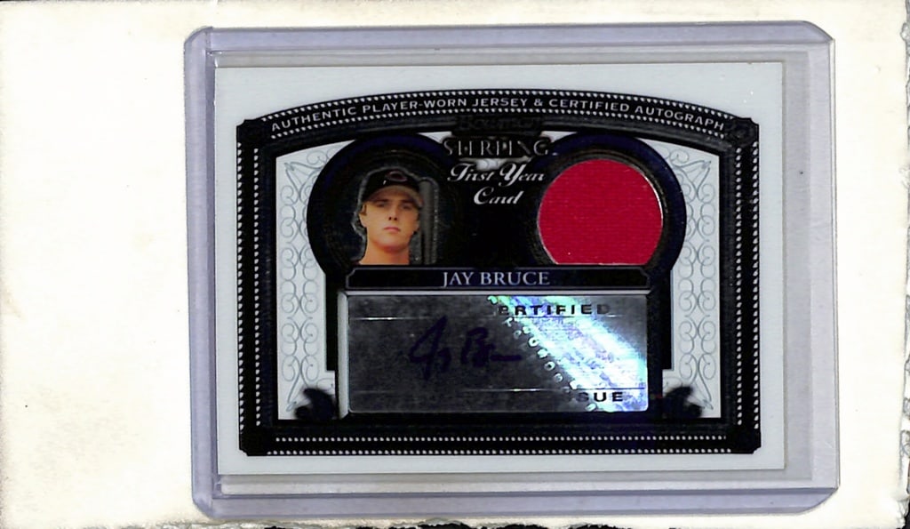 JAY BRUCE 2005 BOWMAN STERLING 1ST AUTOGRAPH JERSEY ROOKIE CARD: NEAR MINT OR BETTER CONDITION