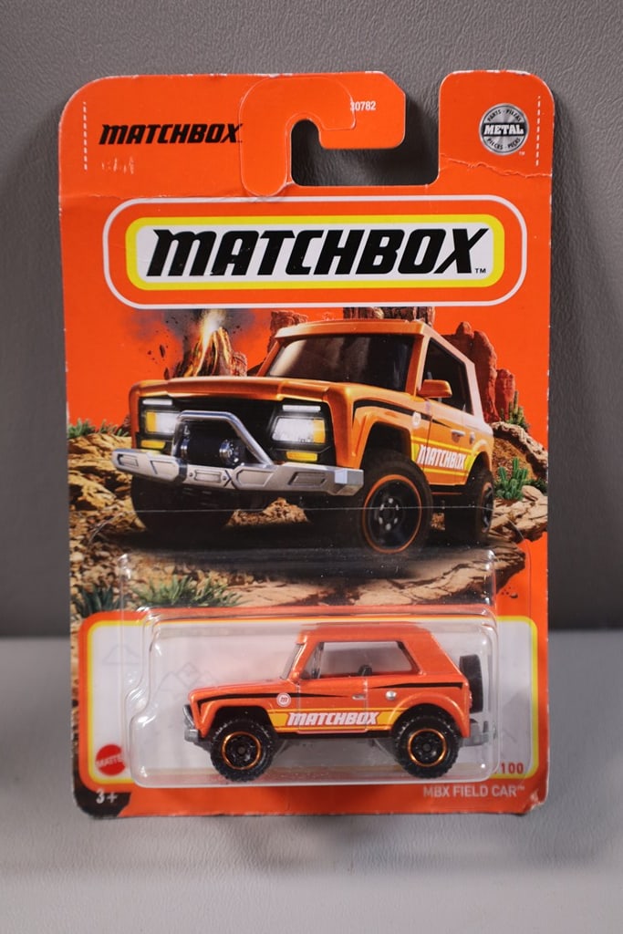 MATCHBOX CAR: A MATCHBOX MBX FIELD CAR. NEW BUT BOX/PACKAGE MIGHT HAVE CONDITION ISSUES.