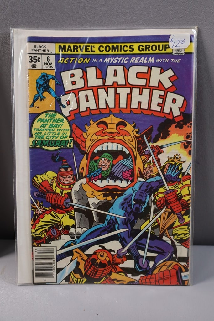 MARVEL COMIC: A MARVEL BLACK PANTHER #6 COMIC.