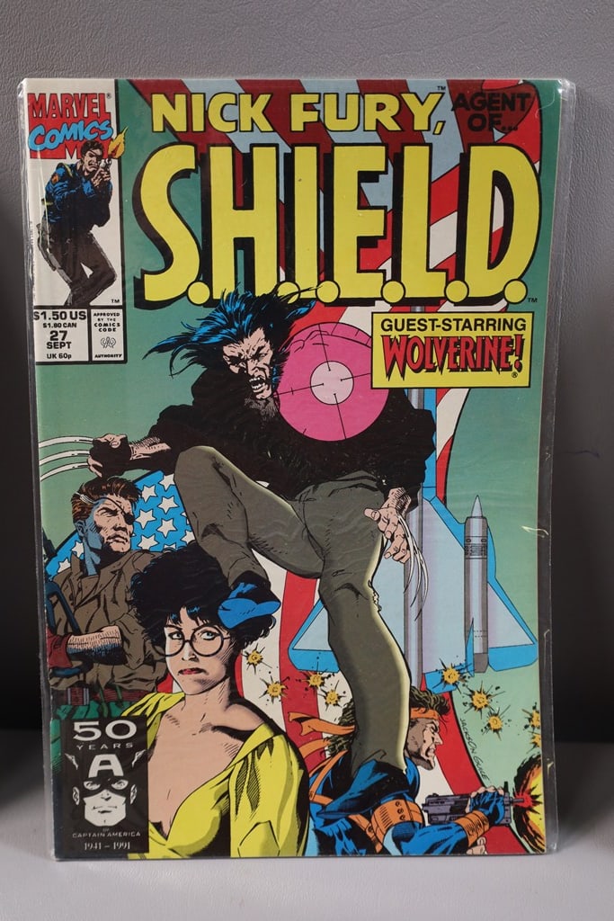 MARVEL COMIC: A MARVEL NICK FURY AGENT OF SHIELD FT. WOLVERINE COMIC.