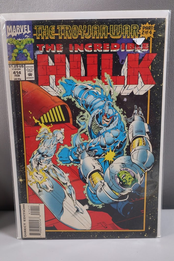 MARVEL COMIC: A MARVEL INCREDIBLE HULK #414 TROYJAN WARS COMIC.