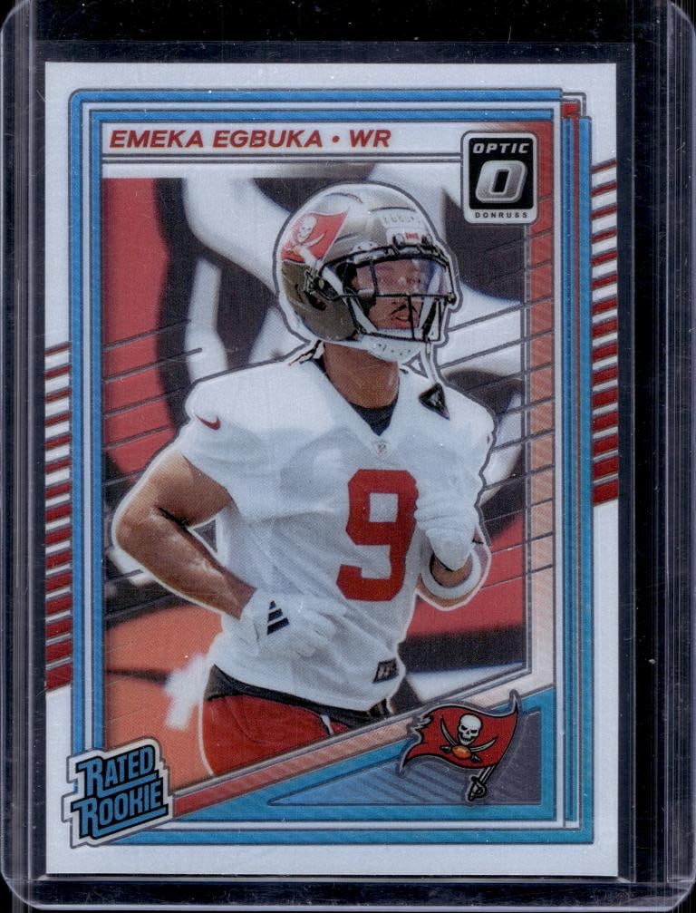 EMEKA EGBUKA 2025 PANINI OPTIC ROOKIE CARD: NEAR MINT OR BETTER CONDITION