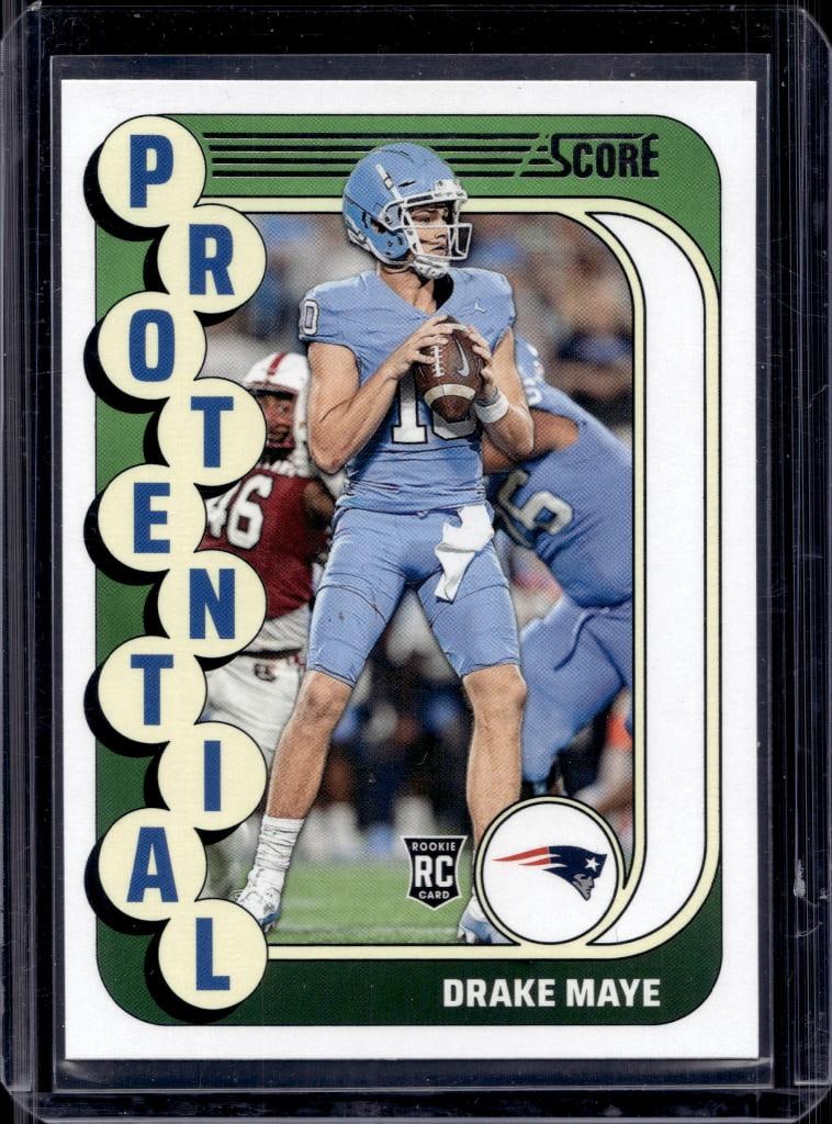 DRAKE MAYE 2024 SCORE ROOKIE CARD: NEAR MINT OR BETTER CONDITION