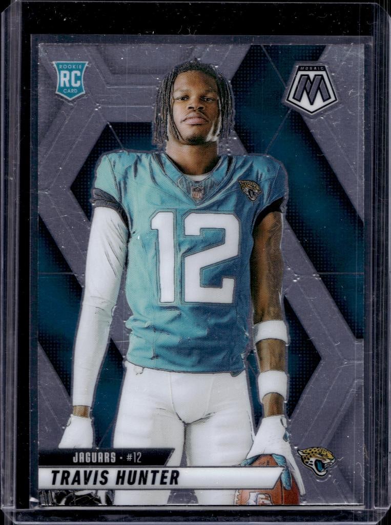 TRAVIS HUNTER 2025 PANINI MOSAIC ROOKIE CARD: NEAR MINT OR BETTER CONDITION