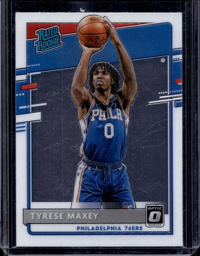 TYRESE MAXEY 2020-21 PANINI OPTIC ROOKIE CARD: NEAR MINT OR BETTER CONDITION