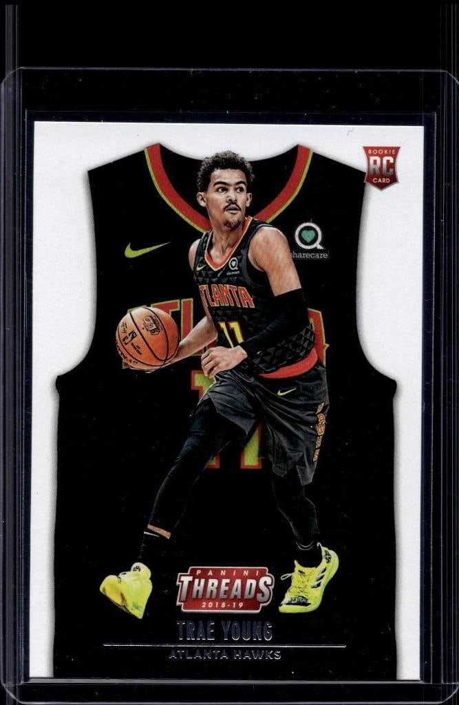 TRAE YOUNG 2018-19 PANINI THREADS ROOKIE CARD: NEAR MINT OR BETTER CONDITION