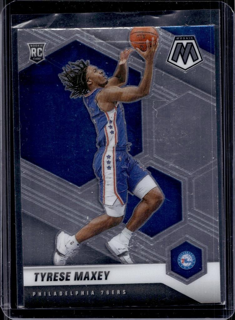 TYRESE MAXEY 2020-21 PANINI MOSAIC ROOKIE CARD: NEAR MINT OR BETTER CONDITION
