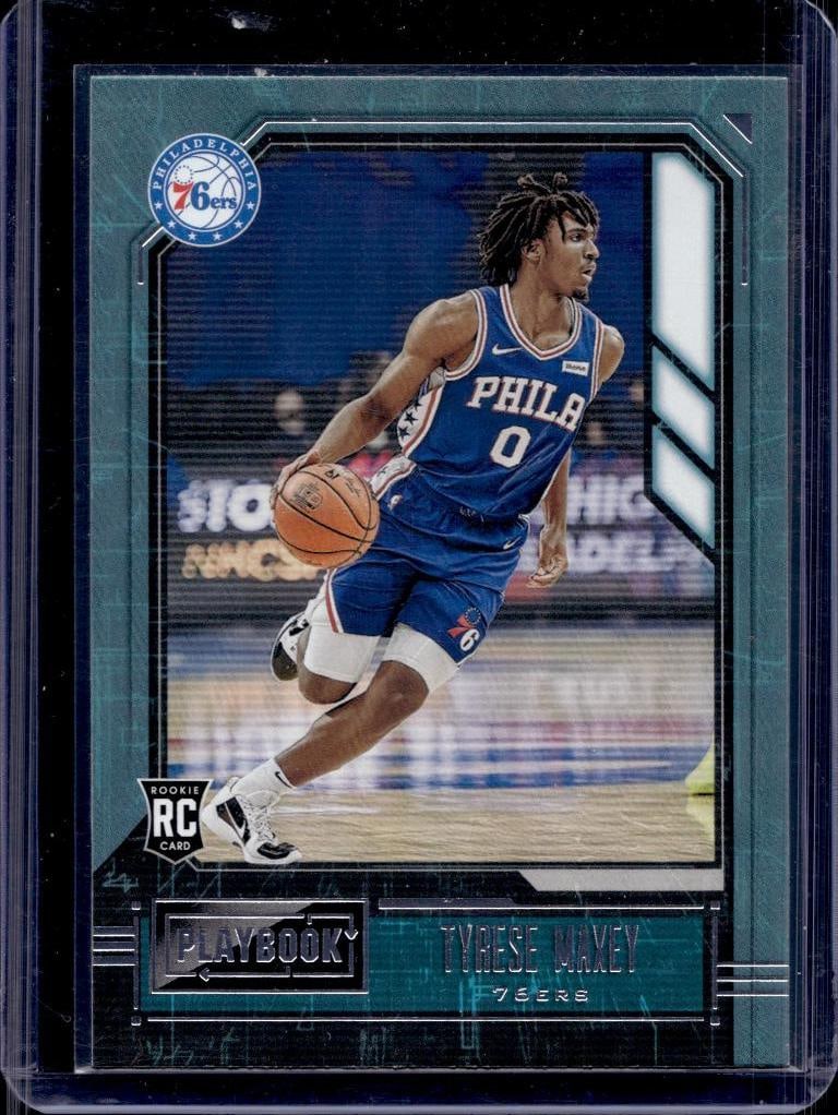 TYRESE MAXEY 2020-21 PANINI PLAYBOOK ROOKIE CARD: NEAR MINT OR BETTER CONDITION