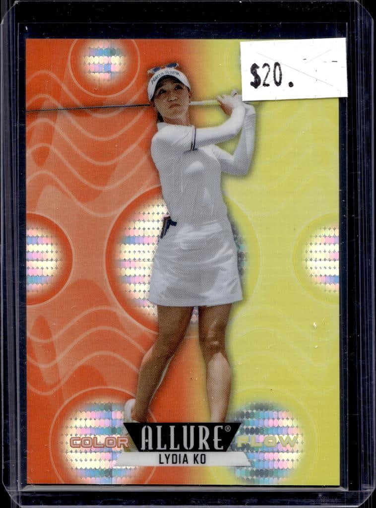 LYDIA KO 2026 UPPER DECK ALLURE SPECTRUM ORANGE YELLOW ROOKIE CARD: 122/149. NEAR MINT OR BETTER CONDITION