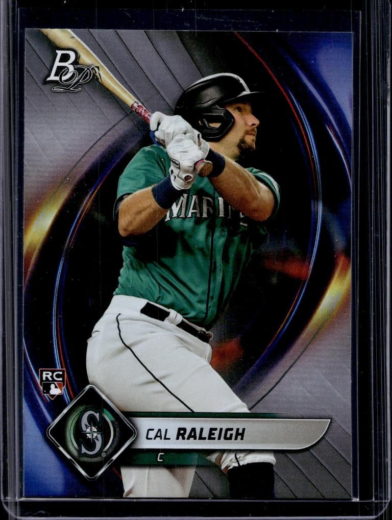 CAL RALEIGH 2022 BOWMAN PLATINUM ROOKIE CARD: NEAR MINT OR BETTER CONDITION