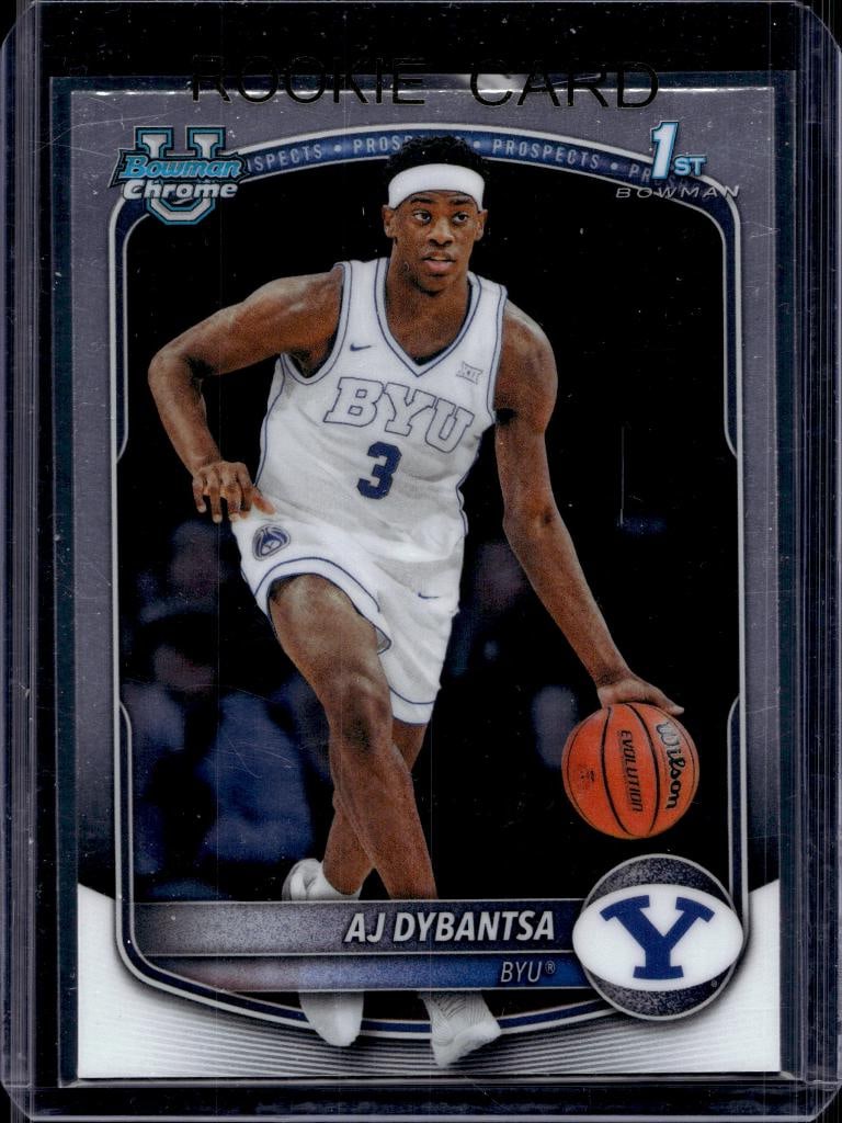 AJ DYBANTSA 2025-26 BOWMAN CHROME NIL 1ST ROOKIE CARD: NEAR MINT OR BETTER CONDITION