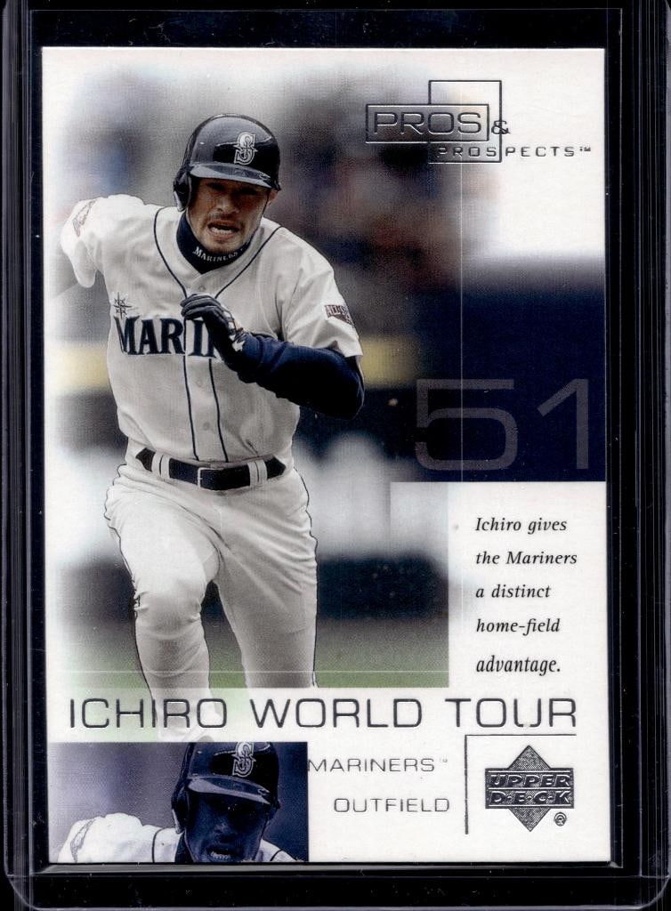 ICHIRO SUZUKI 2001 UPPER DECK PROS & PROSPECTS WORLD TOUR ROOKIE CARD (1 of 1)
