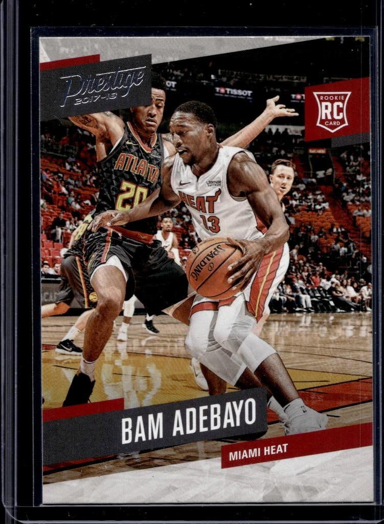 BAM ADEBAYO 2017-18 PANINI PRESTIGE ROOKIE CARD: NEAR MINT OR BETTER CONDITION