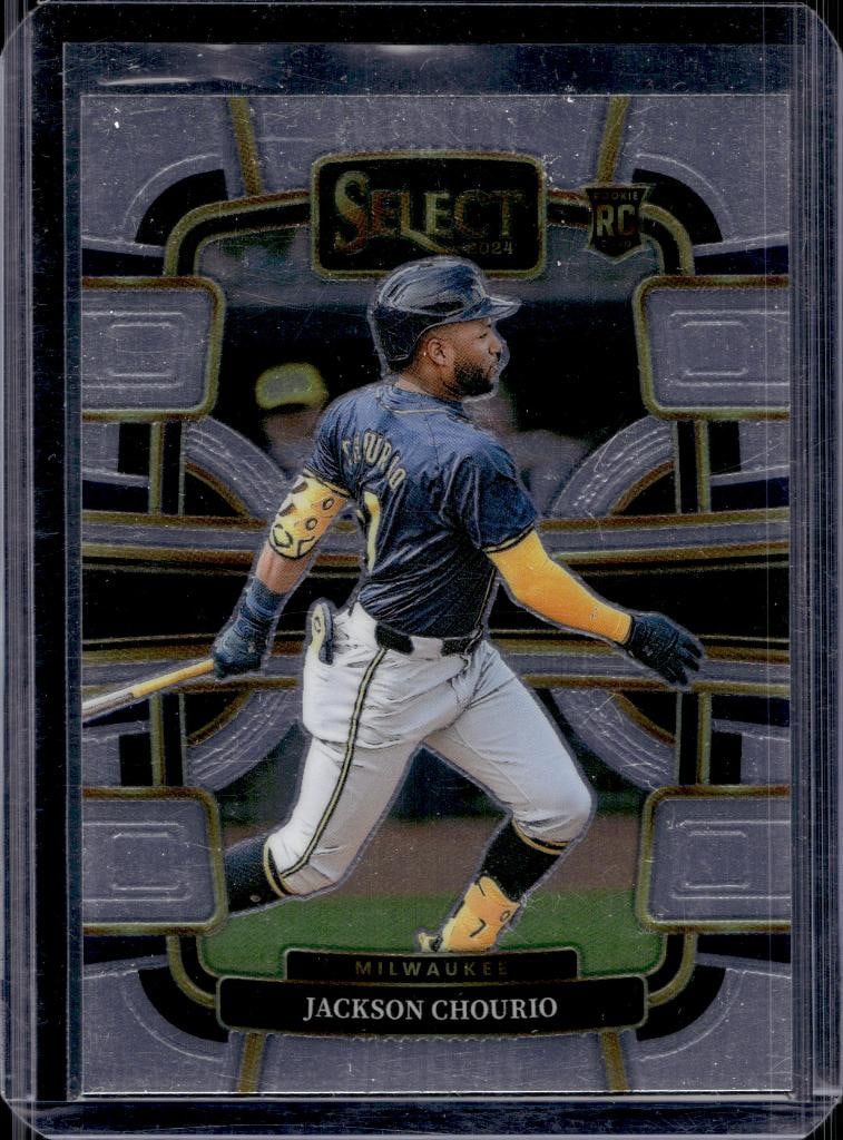 JACKSON CHOURIO 2024 PANINI SELECT ROOKIE CARD: NEAR MINT OR BETTER CONDITION