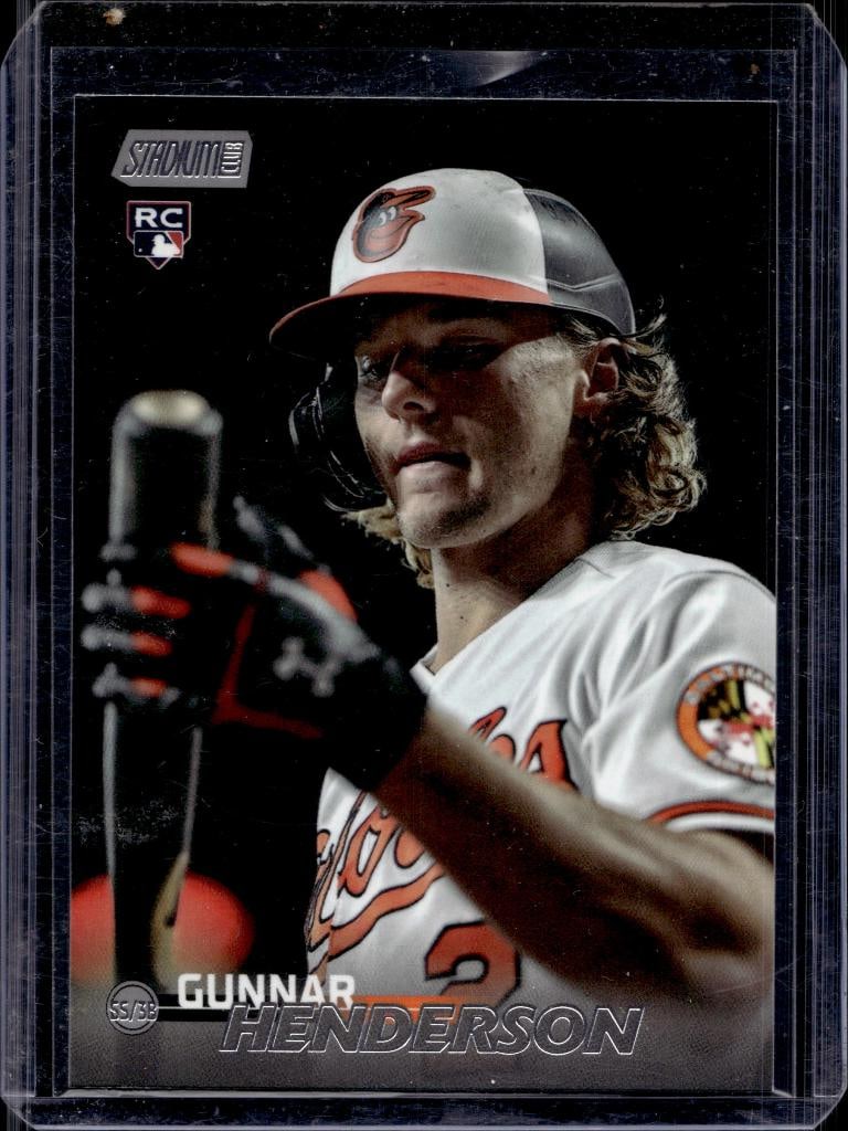 GUNNAR HENDERSON 2023 STADIUM CLUB ROOKIE CARD: NEAR MINT OR BETTER CONDITION