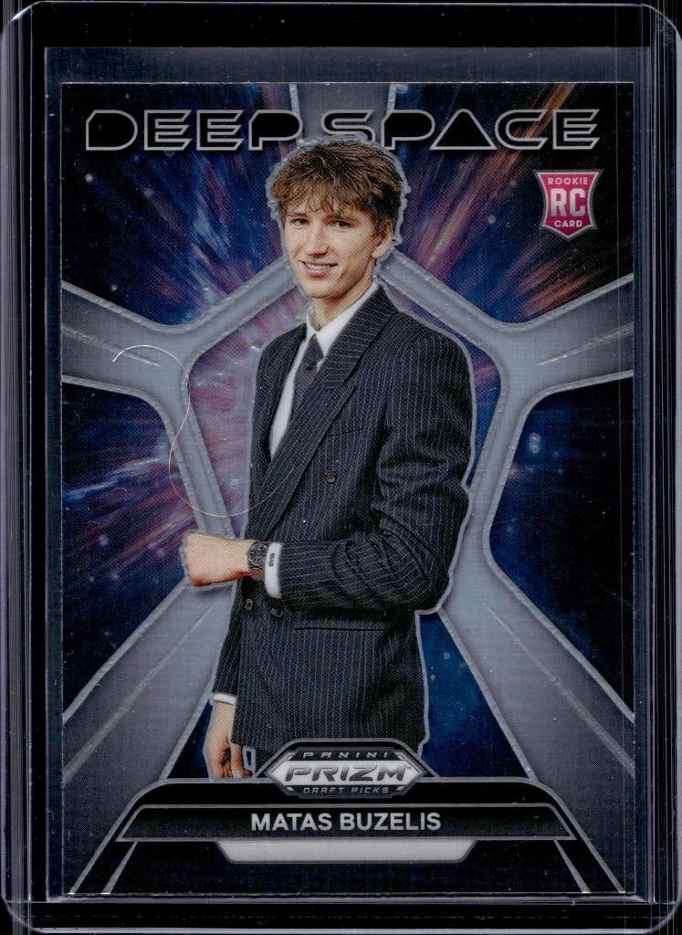 MATAS BUZELIS 2024 PANINI PRIZM DRAFT DEEP SPACE SILVER PRIZM ROOKIE CARD: NEAR MINT OR BETTER CONDITION