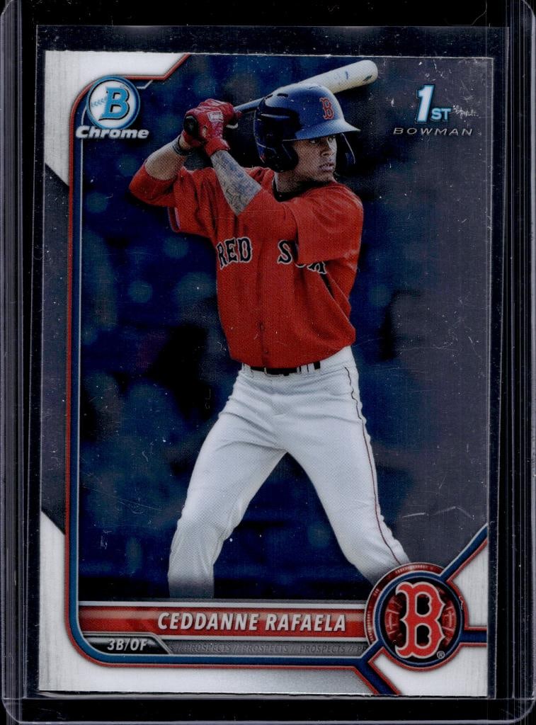 CEDDANNE RAFAELA 2022 BOWMAN CHROME 1ST ROOKIE CARD: NEAR MINT OR BETTER CONDITION