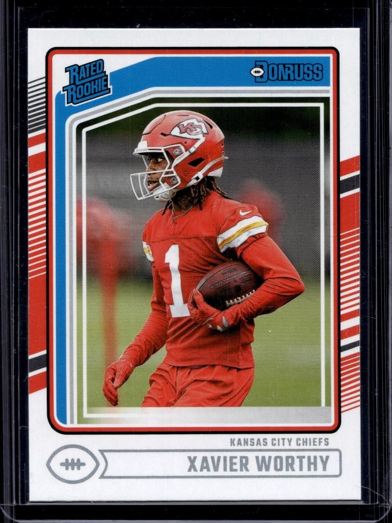 XAVIER WORTHY 2024 DONRUSS ROOKIE CARD: NEAR MINT OR BETTER CONDITION