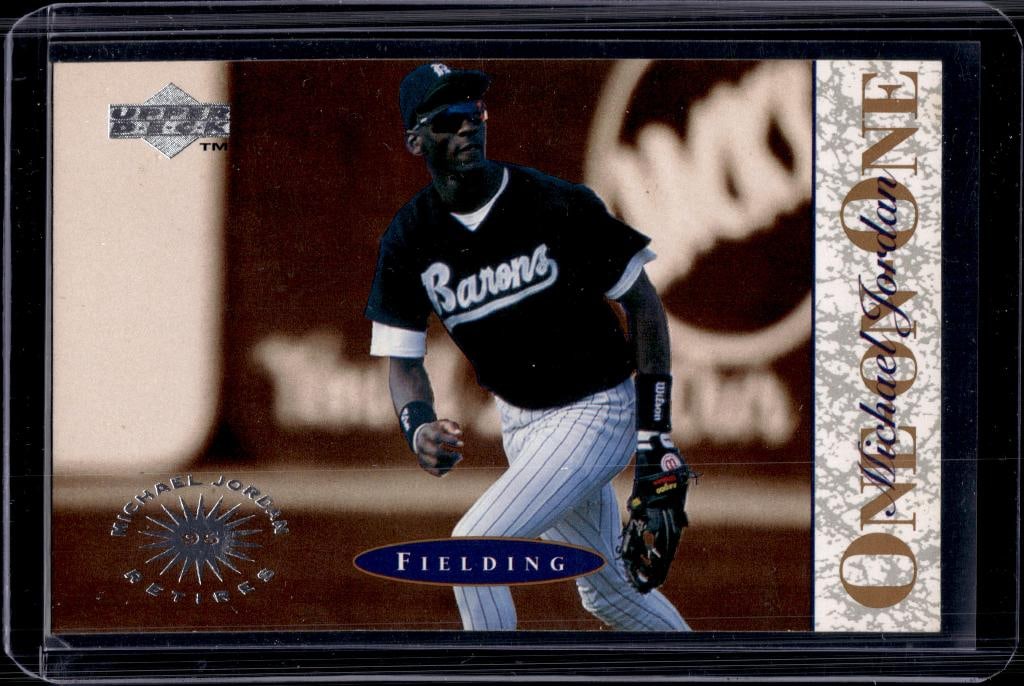 MICHAEL JORDAN 1994 UPPER DECK MINORS ONE ON ONE #2 BASEBALL ROOKIE CARD: NEAR MINT OR BETTER CONDITION