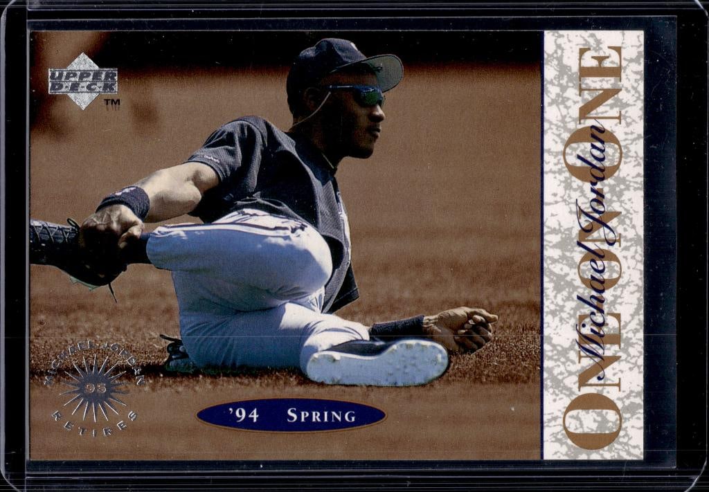 MICHAEL JORDAN 1994 UPPER DECK MINORS ONE ON ONE #6 BASEBALL ROOKIE CARD: NEAR MINT OR BETTER CONDITION