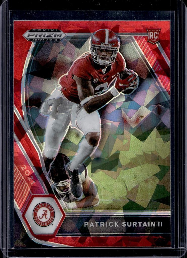 PATRICK SURTAIN II 2021 PANINI PRIZM DRAFT RED ICE PRIZM COLOR MATCH ROOKIE CARD: NEAR MINT OR BETTER CONDITION
