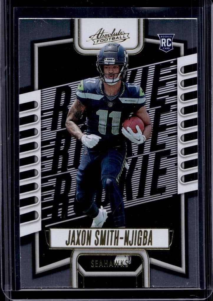 JAXON SMITH NJIGBA 2023 PANINI ABSOLUTE GOLD FOIL PARALLEL ROOKIE CARD: NEAR MINT OR BETTER CONDITION