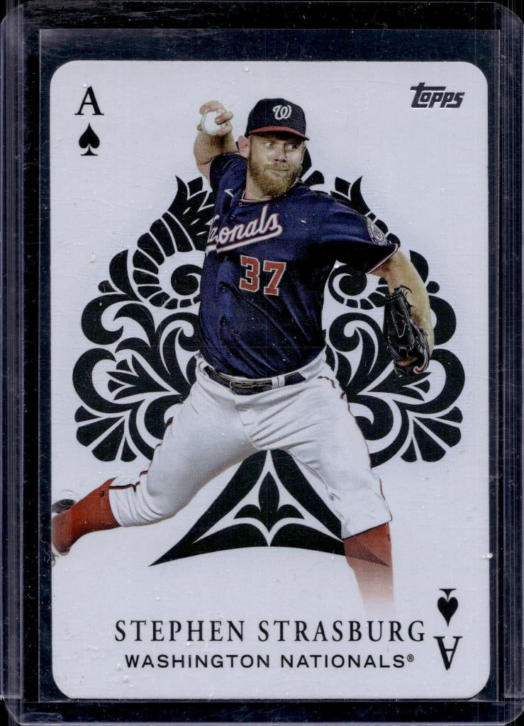 STEPHEN STRASBURG 2023 TOPPS ACES ACE OF SPADES INSERT: NEAR MINT OR BETTER CONDITION