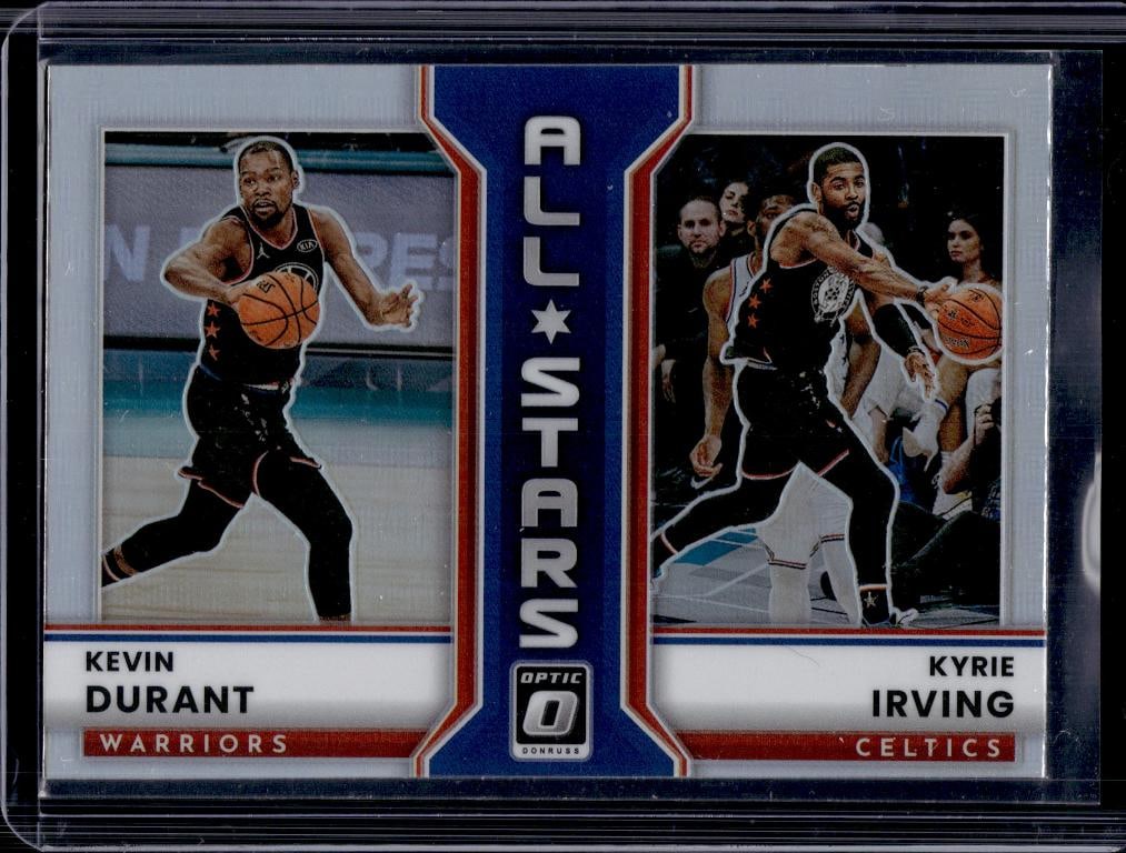 KEVIN DURANT KYRIE IRVING 2022-23 PANINI OPTIC ALL-STARS SILVER PRIZM: NEAR MINT OR BETTER CONDITION