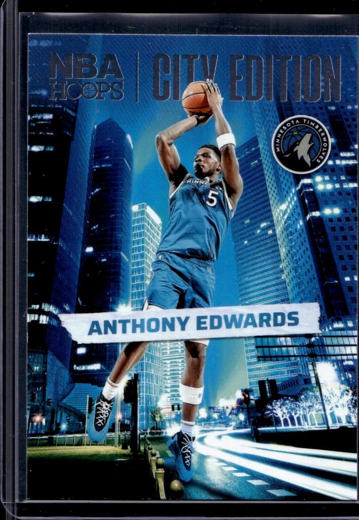 ANTHONY EDWARDS 2024-25 HOOPS CITY EDITION INSERT: NEAR MINT OR BETTER CONDITION