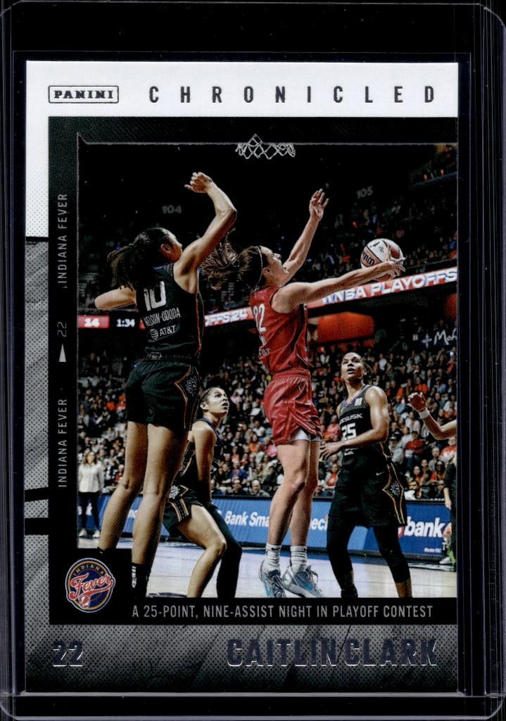 CAITLIN CLARK 2025 PANINI CHRONICLED 25 POINTS IN PLAYOFF GAME: NEAR MINT OR BETTER CONDITION