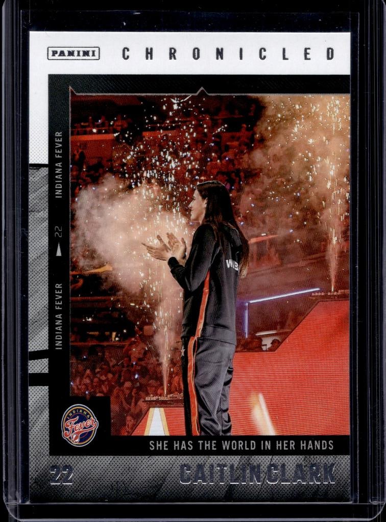 CAITLIN CLARK 2025 PANINI CHRONICLED IN HER HANDS: NEAR MINT OR BETTER CONDITION