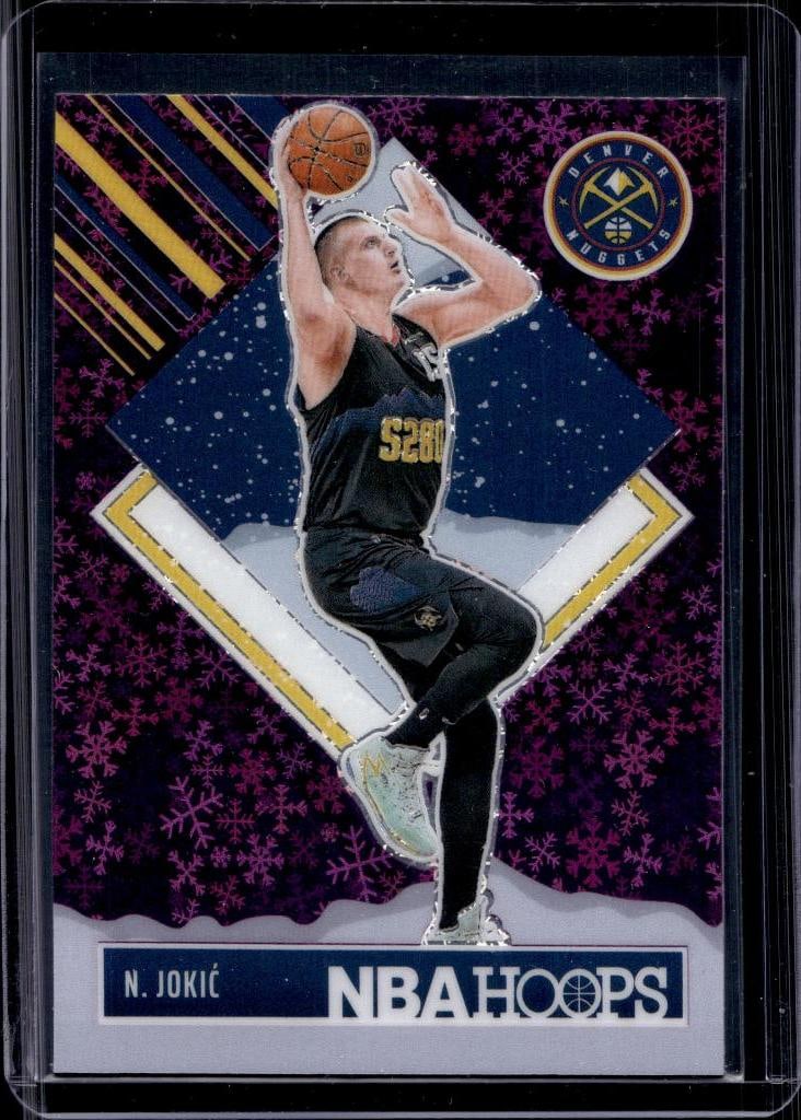 NIKOLA JOKIC 2024-25 HOOPS PREMIUM PURPLE SNOWFLAKE PRIZM: NEAR MINT OR BETTER CONDITION