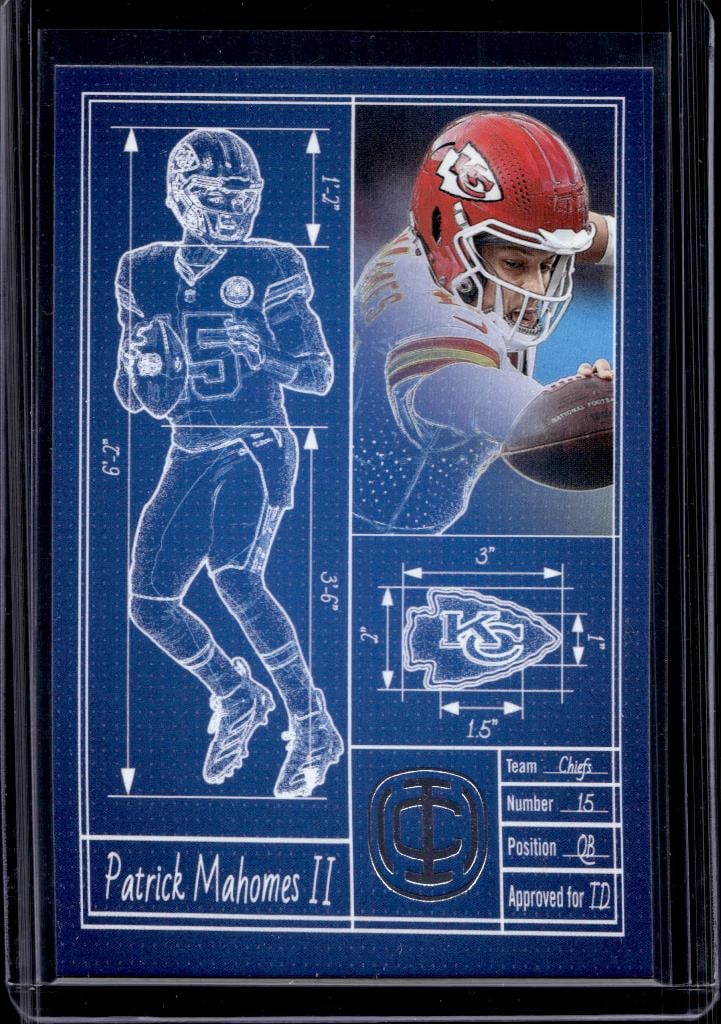 PATRICK MAHOMES 2025 PANINI ICONS TD ARCHITECTS INSERT #10: NEAR MINT OR BETTER CONDITION