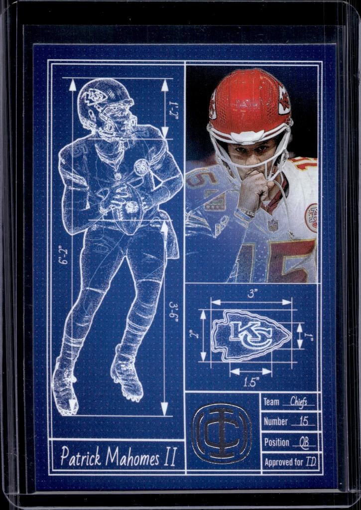 PATRICK MAHOMES 2025 PANINI ICONS TD ARCHITECTS INSERT #5 (1 of 1)
