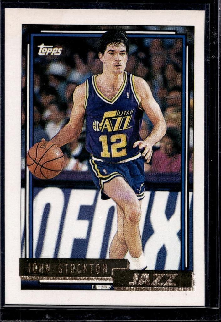JOHN STOCKTON 1992-93 TOPPS GOLD: NEAR MINT OR BETTER CONDITION