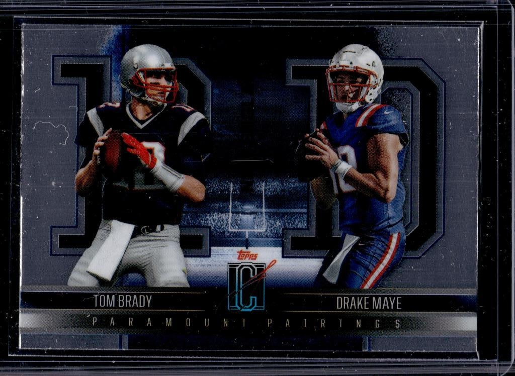 TOM BRADY DRAKE MAYE 2024 TOPPS SIGNATURE CLASS INSERT ROOKIE: NEAR MINT OR BETTER CONDITION