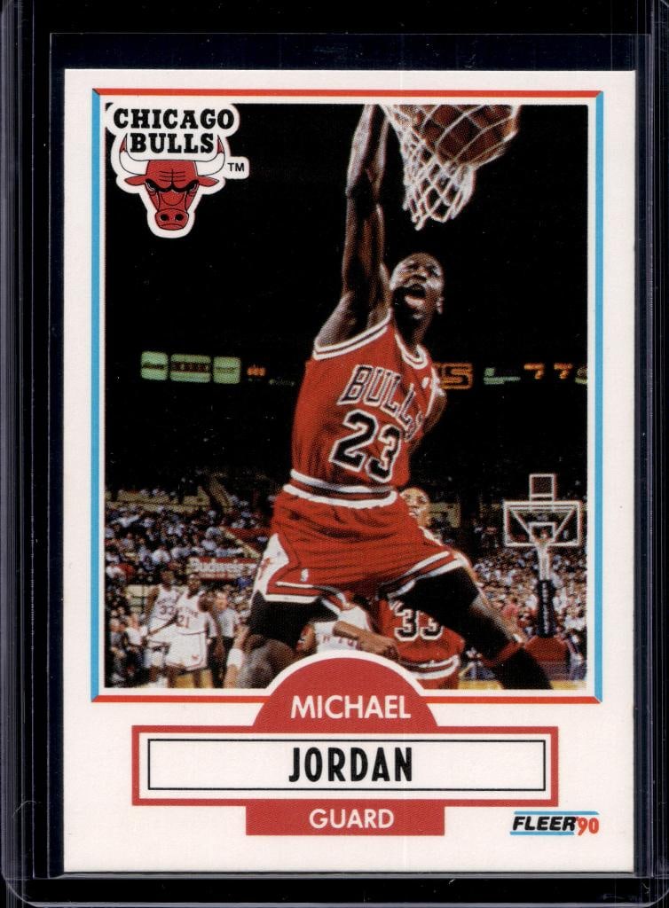 MICHAEL JORDAN 1990-91 FLEER #26. AIR JORDAN DUNK PHOTO: NEAR MINT OR BETTER CONDITION