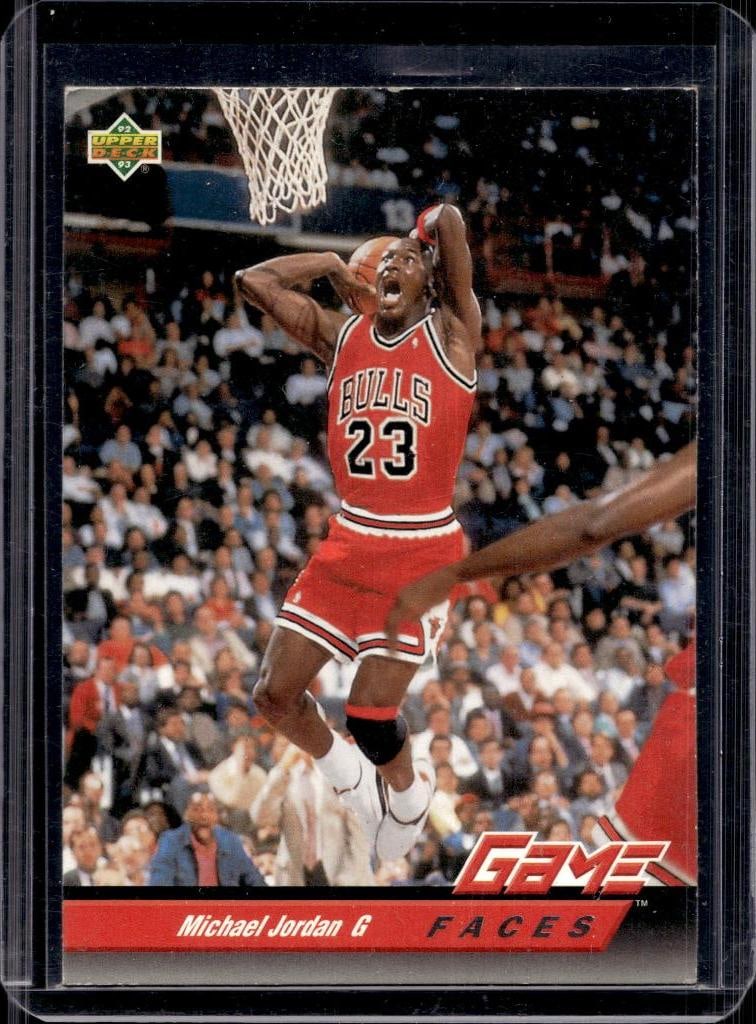 MICHAEL JORDAN 1992-93 UPPER DECK GAME FACES: NEAR MINT OR BETTER CONDITION