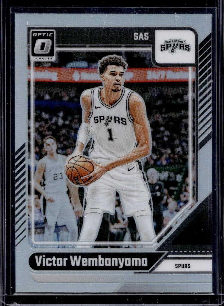 VICTOR WEMBANYAMA 2024-25 PANINI OPTIC SILVER PRIZM: NEAR MINT OR BETTER CONDITION