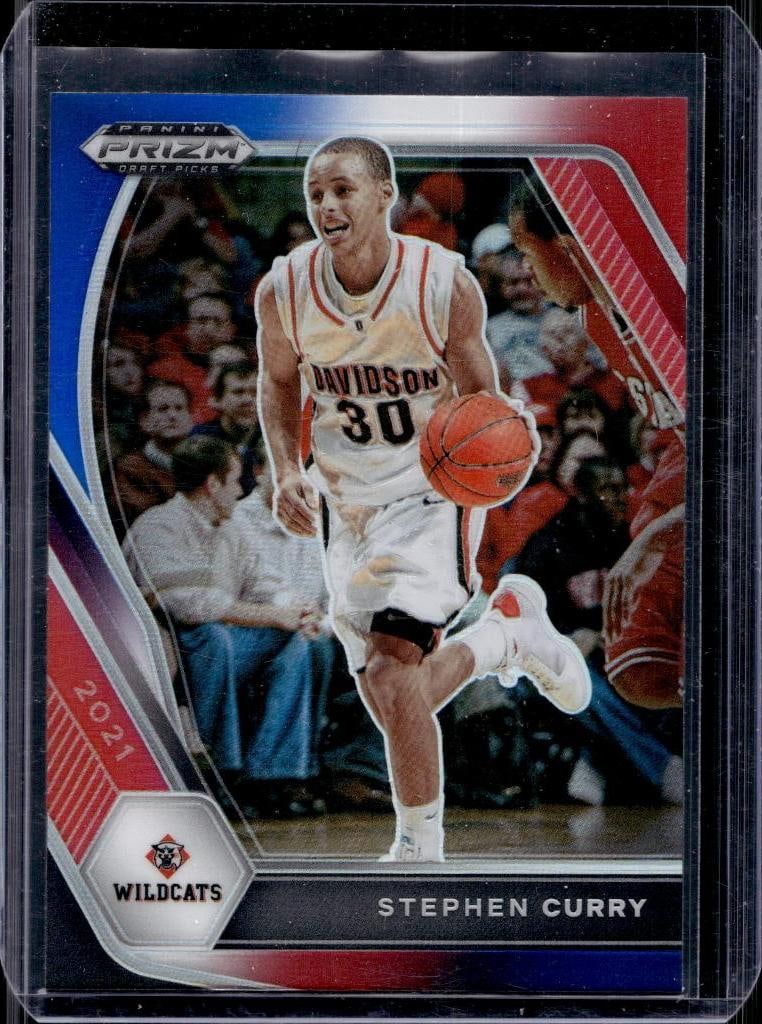 STEPHEN CURRY 2021 PANINI PRIZM DRAFT RED, WHITE & BLUE PRIZM: NEAR MINT OR BETTER CONDITION