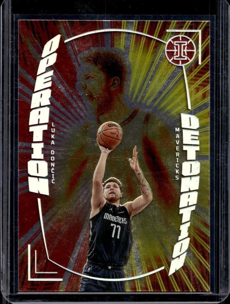 LUKA DONCIC 2021-22 PANINI ILLUSIONS OPERATION DETONATION INSERT: NEAR MINT OR BETTER CONDITION