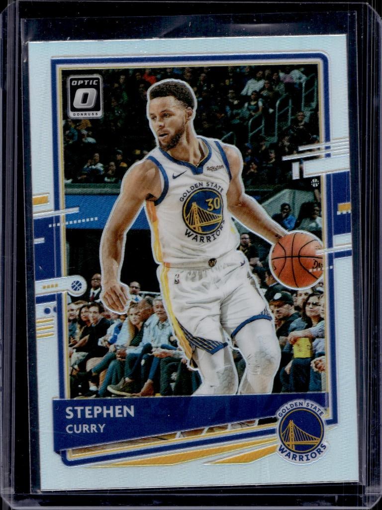 STEPHEN CURRY 2020-21 PANINI OPTIC SILVER PRIZM: NEAR MINT OR BETTER CONDITION